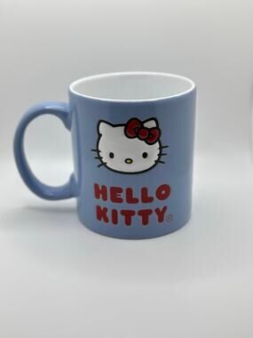 Hello Kitty Blue Mug with Red Bow, Hello Kitty Mug